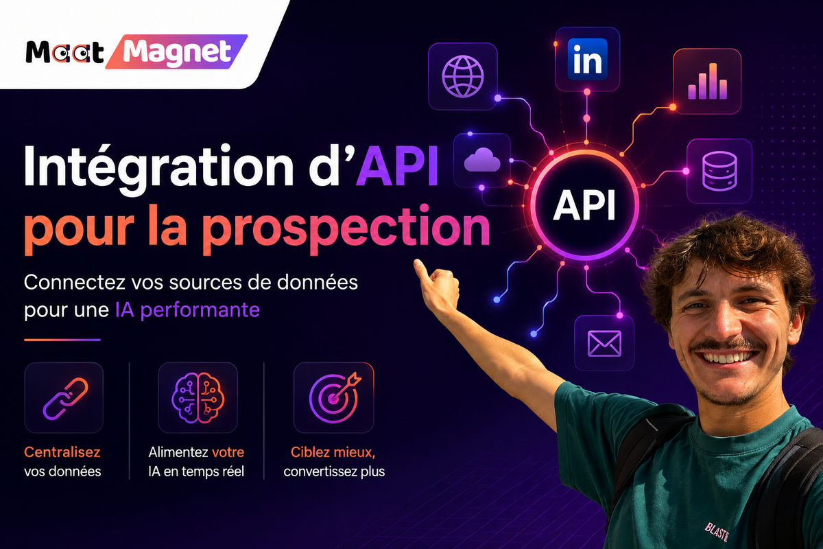 Intégration d’API pour la prospection : connecter vos sources de données pour une intelligence artificielle performante