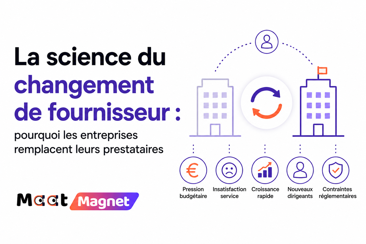 La science du changement de fournisseur : pourquoi les entreprises remplacent leurs prestataires