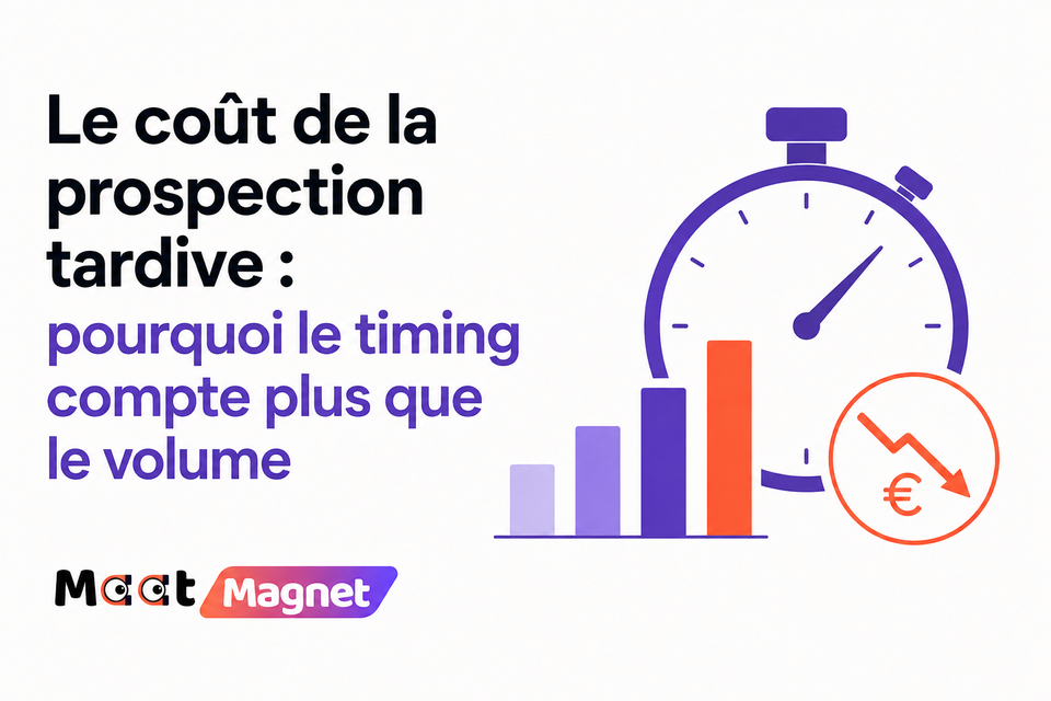 Le coût de la prospection tardive : pourquoi le timing compte plus que le volume